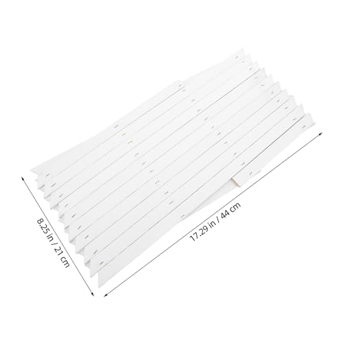 Treillis mural en bois blanc réglable POPETPOP panneau de clôture extérieur - 3
