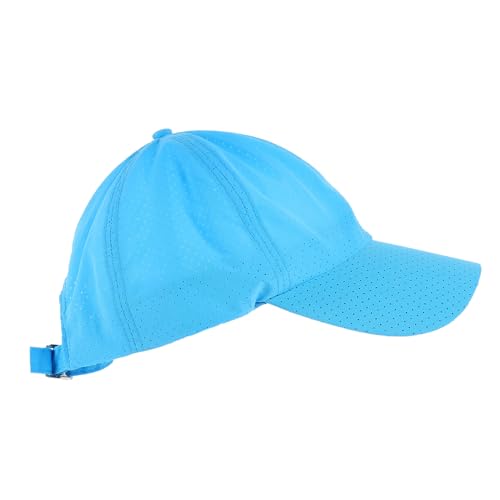 PRETYZOOM Men's/Women's Baseball Cap Outdoor Sun Hat Adjustable Peak Breathable and Durable Polyester Sky-Blue