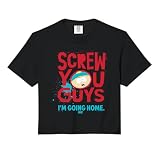 South Park Screw You Guys I'm Going Home Eric Cartman Quote Comfort Colors Crop Top