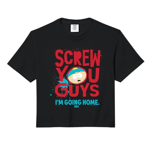 South Park Screw You Guys I'm Going Home Eric Cartman Quote Comfort Colors Crop Top