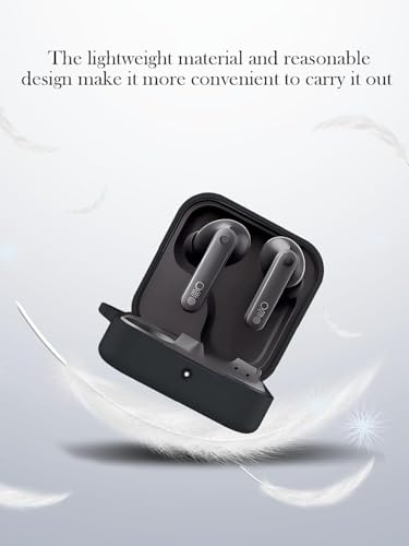 Image of Xcreo Soft Silicone Laptops Case Cover With Keychain For CMF By Nothing Buds Pro 2 (Black)