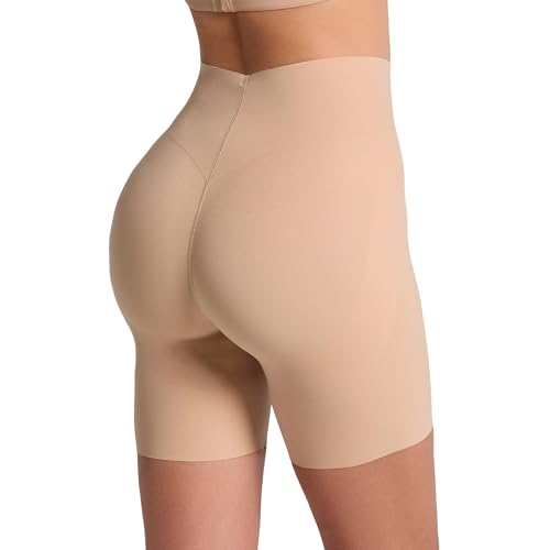 Leonisa Seamless Butt Lifter Shaper Short Moderate Compression Shapewear Shorts for Tummy Control Under Dresses and Skirts