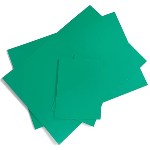 Pizens 4 Piezas Plancha Grabado Linoleo, Verde Linóleo Grabado, Plancha Linóleo para Sellos, Artesanía y Proyectos de Impresión (2A4+2A6)