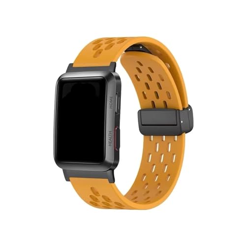 [LOKLNEYK] �V���J�Q��/�X�e�����X�|�x���g�ɓK������Huawei Watch D2�����x���g(GJyellow,For huawei Watch D)