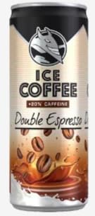 Hell Caffè Freddo Doppio Espresso, Lattina 250 ml, Caffè Ristretto Intenso, Confezione da 3