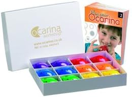 Ocarina Rainbow Box 'Moving On' – includes 12 x Plastic OCARINAS (4-hole) and 'Moving On' music x 12