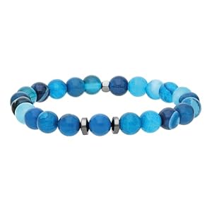 UNISEX Healing Gemstone Beaded Bracelet – Natural Stones for Balance and Energy – Wellness Energy Bracelet – Natural Healing Stones with Chakra Benefits – Gift for Him, Gift for Her