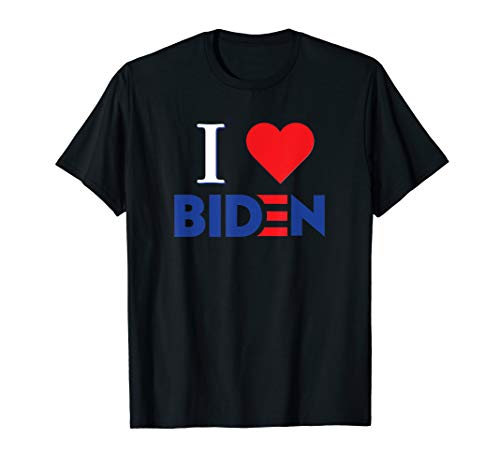 I Love Biden Vote My President 2020 Campaign Dump Trump T-Shirt
