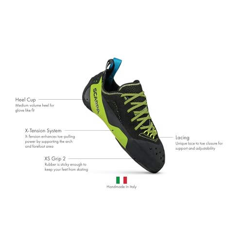 SCARPA Mago Lace Rock Climbing Shoes for Sport Climbing and Bouldering - Specialized Performance for Edging and Support3
