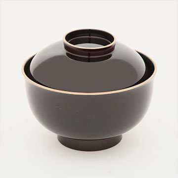 Amazon.co.jp: 雑煮椀 蓋付き 5客セット 溜渕金雑煮椀揃 日本製 北市