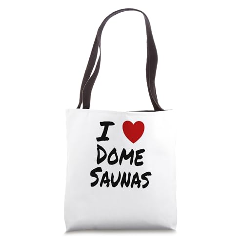 I Heart (Love) Dome Saunas Infrared Detoxification Relaxing Tote Bag