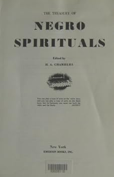 Hardcover treasury Of Negro Spirituals Book