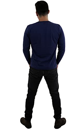 Kit 3 Camisetas Manga Longa Masculinas Slim Algodão 30.1 Zaroc (501, M)