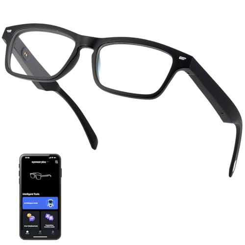 Image of Ai Smart Glasses,Smart Glasses with Chat GPT for Men and Women,Blue Light Filtering Lenses,Translation Glasses with 160+ Languages for Travel,Meeting, Trade, Business