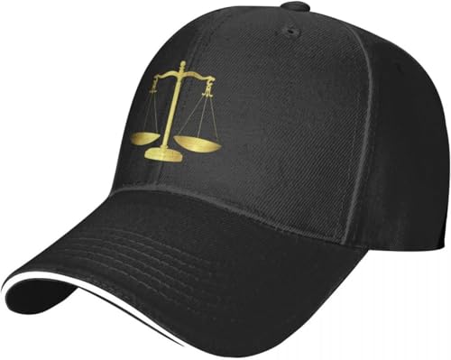 Casquette mode golf et plein air avec motif balance de la justice