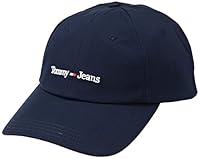 Tommy Jeans Men's Organic Cotton Logo Baseball Cap, Twilight Navy