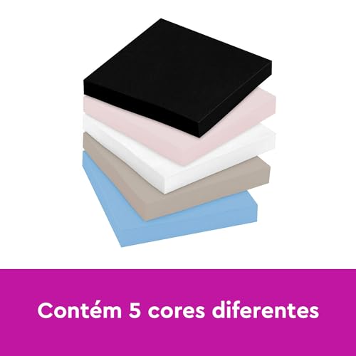 Post-it, 3M, Bloco de Notas Adesivas, Coleção Serenidade, 76x76, 430 folhas