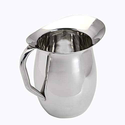 Update International (BP-3) Stainless Steel Bell Pitcher, 3 quart capacity, Stainless Steel