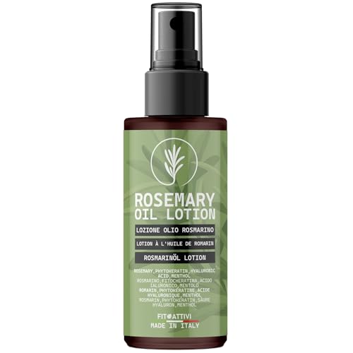 Olio Al Rosmarino Per La Crescita Dei Capelli,100 Ml, Azione Anticaduta, Lozione Rinforzante Capelli Al Rosmarino Con Biotina, Fitocheratina E Acqua D