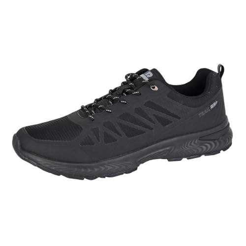 Image of Dek Mens Metro Memory Foam Trainers with Extra Large Sizes 13/14/15/16 Black 14 UK