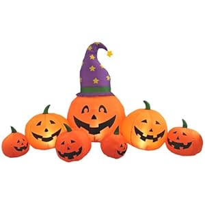 Calabaza Inflable De Halloween,Calabaza Inflable | Calabaza de jardín inflable con luz LED - La decoración inflable de la calabaza de Halloween, LED explota la calabaza al aire libre interior iluminad