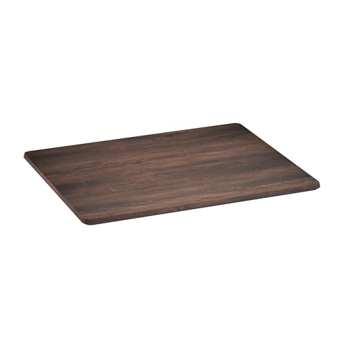 Flash Furniture Acadia 24" x 30" Dark Brown Tabletop, TopGuard HPL Seamless Edge, Scratch & Stain Resistant, All-Weather Durability, Commercial Grade by Flash Furniture - Used condition - US$113.25