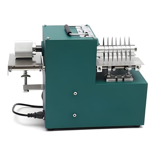 LMYYDES Leather Cutting Machine for Straps & Belts, 1400 RPM Adjustable Speed, 0-80mm Width, DIY Shoemaking & Craft Tool – Compact 12x6x11.5 Inch