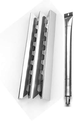 Repair Kit for Broil King 9561-54, 9562-44, 9563-14G, 9565-24, 9572-44, Master Forge 288994, 678489 & Grillpro 224069, 235069B, Huntington 6561-54 Includes 1 Grill Burner & 1 Heat Shield