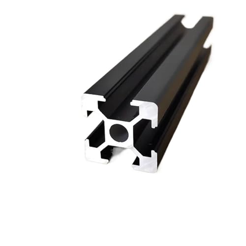Cadre CNC en aluminium noir de haute précision 2020 profilé en T robuste de 1m
