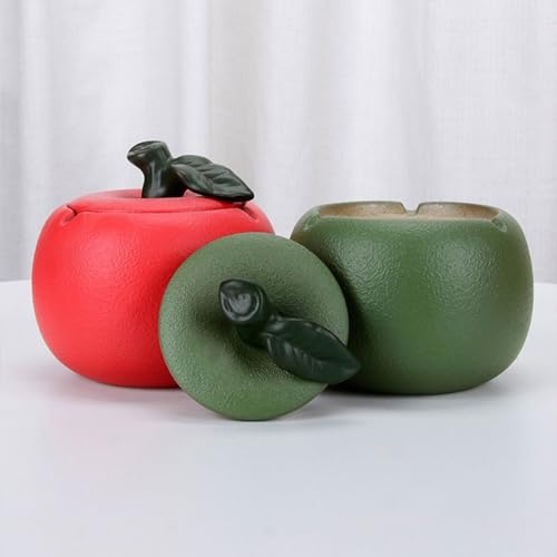 Cendrier d'extérieur et intérieur forme fruit vert pour table maison