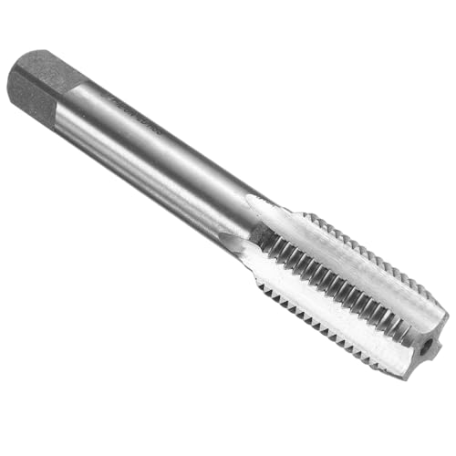 Image of uxcell Hand Bottom Tap 3/4-12 UNS 2B Thread Bottoming Style Threading Taps High Speed Steel HSS6542 Straight Flutes Screw Tapping Tool