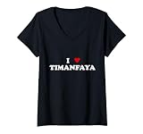 Corazón España Parque Nacional I Love Timanfaya Camiseta Cuello V