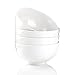 Produktbild MALACASA, Serie Regular, 4-teilig 6"/15,3 * 15,3 * 7,8/750ml Schäle Set Schüssel CremeWeiß Porzellan SalatSchäle MüsliSchäle Suppenschüssel