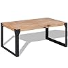Coffee tableindustrial sofa tableconsole tablebedside tablebedside tableprojector tablesquare simple center tables for living roomeasy to assemble solid acacia wood 394x236x177  urban country home decor