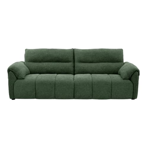 Image of Wakefit Sofa Set | 5 Year Warranty | Sofa 3 Seater, 3 Seater Sofa for Living Room, Wooden Sofa Set, Couch Sofa for Living Room - Naxos(Velour : Green)