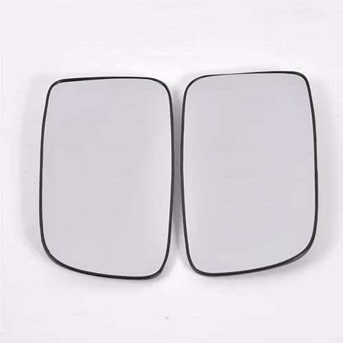 AMGASMG Cristal de Espejo Reemplazar para Mitsubishi Lancer Mk7 2002-2007 | Retrovisor Exterior Calefactable Derecho/Lzquierda | Lente de Marcha Atrá con Placa de Soporte, 1 Set