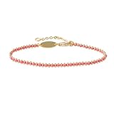 LEGENSTAR Gold Bracelet for Women 18K Gold Dainty Plated Lucky Bracelet for Women Handmade String Interwoven with Gold Chain Adjustable Length Simple Gold Bracelet Fashion Accessory
