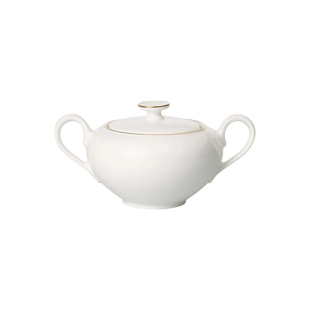 Villeroy & Boch Signature Anmut Gold zuccheriera grace gold, 350 ml, bianco/oro