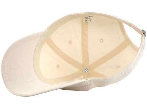 Image of Vintage Washed Cotton Baseball Caps Men Women Adjustable Unstructured Low Profile Dad Hat