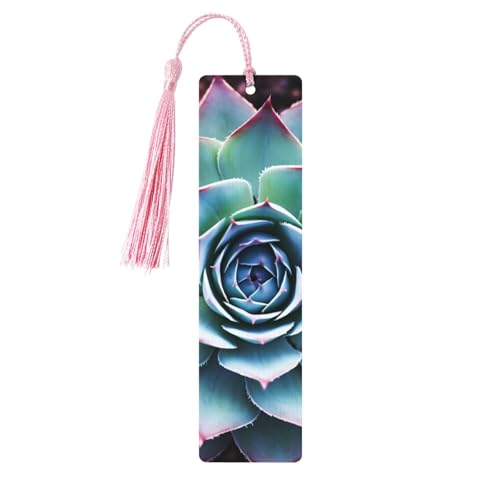 多肉植物 しおり タッセル付き 木製 しおり レディース メンズ ハンドメイド ブックマーク 本好き向け 読書ページ マーカー 木製タグ オーナメント 誕生日 教師 ギフト