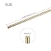sourcing map 5mm x 300mm Brass Round Rod, Metal Solid Shaft Rods Lathe Bar Stock for DIY Crafts Model Car Helicopter Airplane 8pcs