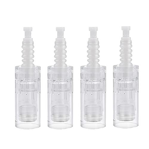 10pcs Cartouche de baïonnette d'aiguilles de DermaPen pour les aiguilles automatiques de tatouage de stylo de Derma de Microneedle (Round Nano)