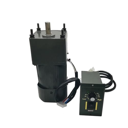 Speed Regulate YN90-90 Reversible Gear Motor 90W 220V AC Single Phase Speed Reducer Motor 90x90mm Frame Variable Speed Gear Motor Reducer(7.5K 200RPM)