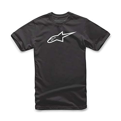 Alpinestars Men's Ageless Classic Tee Short Sleeve T-Shirt, Black (Black/White), Large