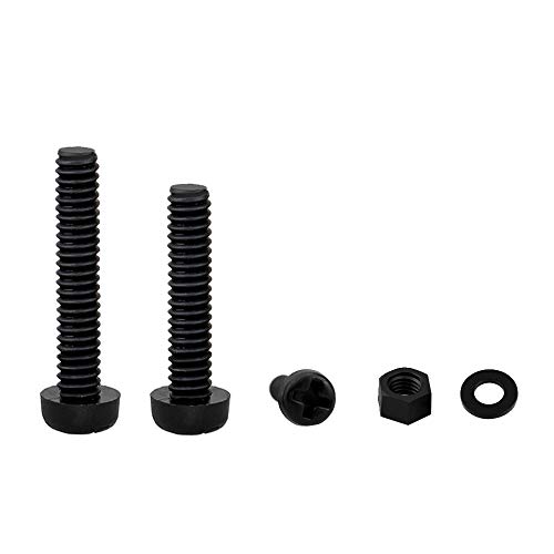 Szhkm M3 Nylon Bolts And Nuts Assortment Plastic Hex M3 Screws And Nuts M3 Nylon Hardware Kit Black 350Pcs #TOP7