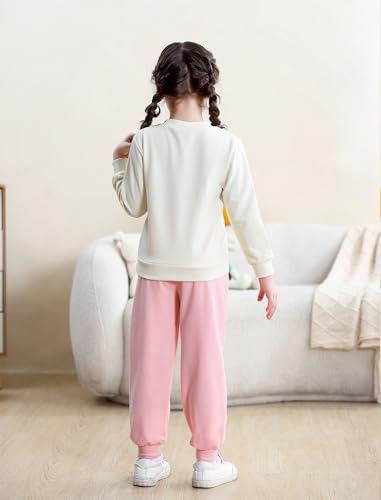 Image of Toddler Baby Boy Girl Clothes with Pockets 2PC Long Sleeve Pullover Sweatshirt and Pants Infant Fall Winter Outfit