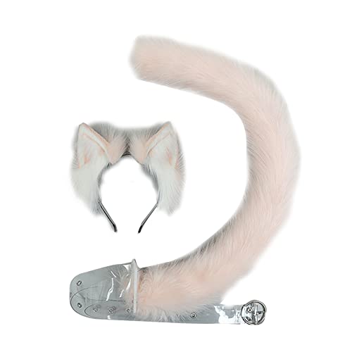 Oreilles de chien serre-tête et queue pour déguisement Halloween adulte et enfant
