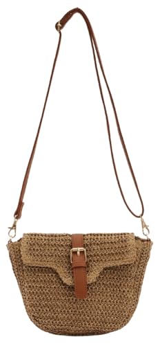 Sac besace en paille pour vacances 2024 et look bohème d'été