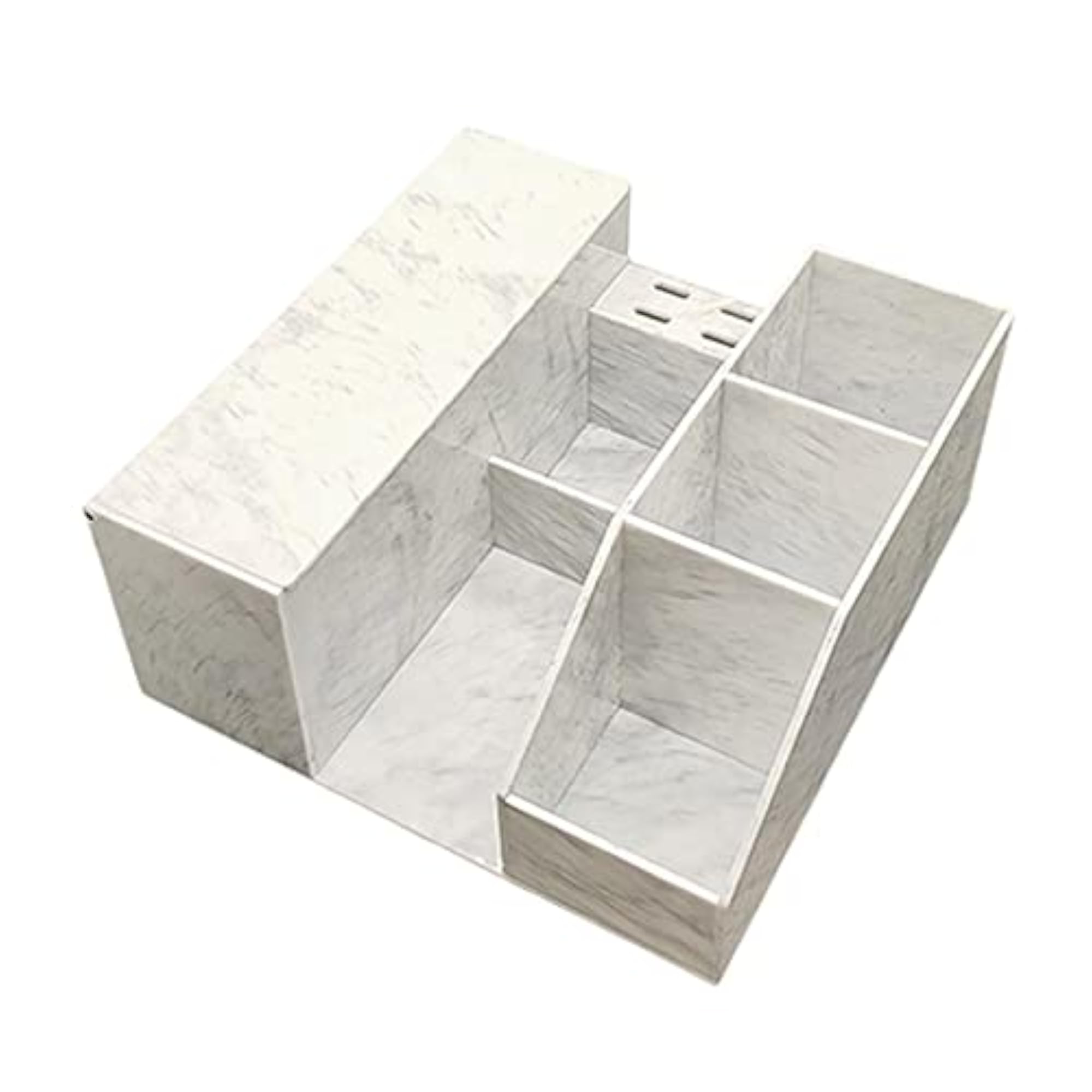LOSA Cosmetic Organizer for Eyelash Extension Tools, White Marble