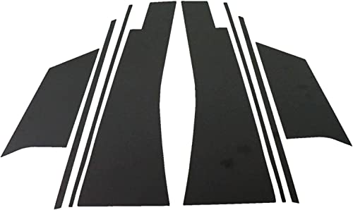 BRIGHTZ ウィッシュ 10系 鏡面ブラックメッキピラーパネルカバー 8PC バイザー有り用 【 PIL-BLA-109 】 4965 【 PIL−BLA−109 】